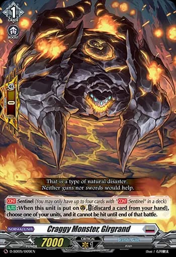 Craggy Monster, Girgrand