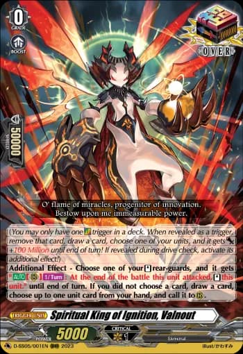 Spiritual King of Ignition, Valnout
