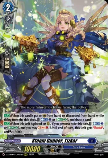 Steam Gunner, Tizkar