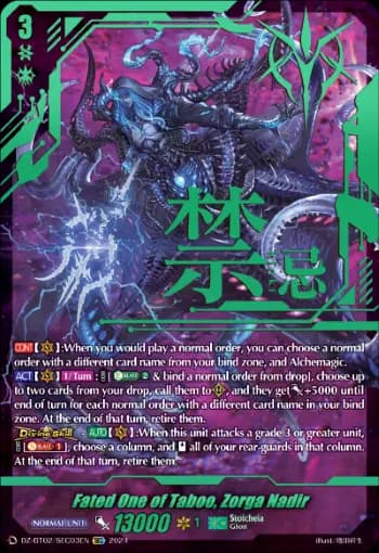 Fated One of Taboo, Zorga Nadir