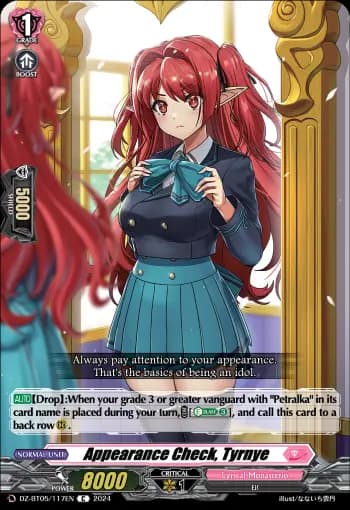 Appearance Check, Tyrnye