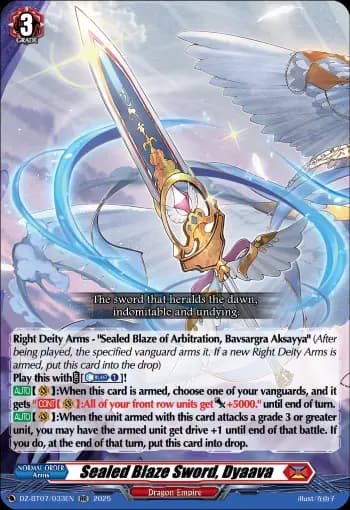 Sealed Blaze Sword, Dyaava