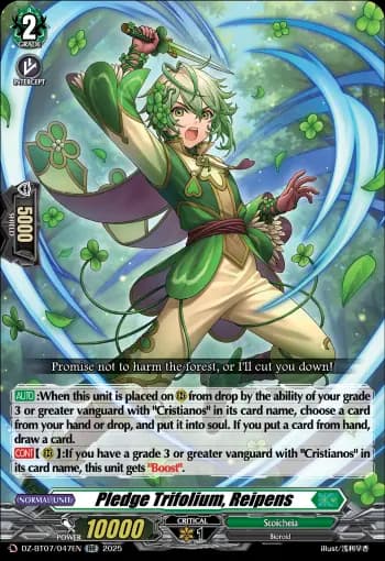 Pledge Trifolium, Reipens
