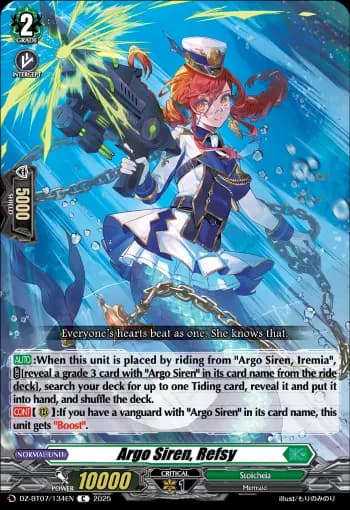 Argo Siren, Refsy