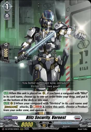 Blitz Security, Varnest