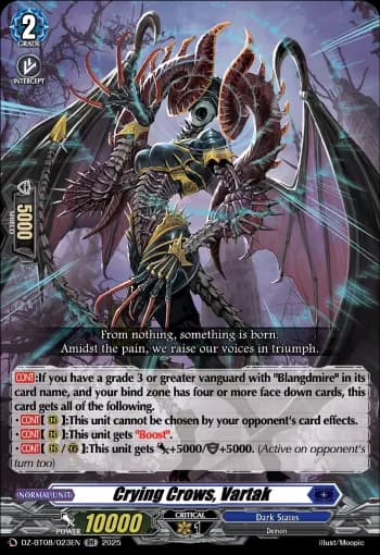 Crying Crows, Vartak