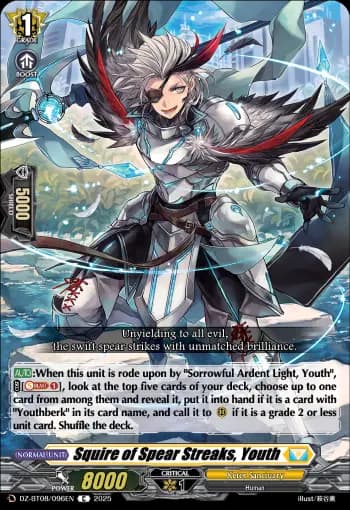 Squire of Spear Streaks, Youth