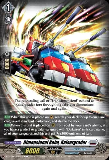 Dimensional Robo, Kaisergrader
