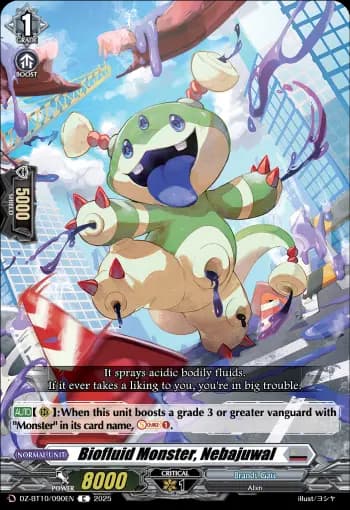 Biofluid Monster, Nebajuwal