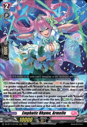 Emphatic Rhyme, Armelle
