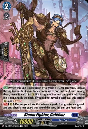 Steam Fighter, Gulkisar