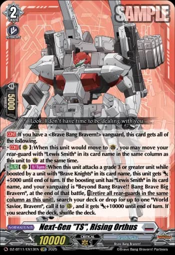 Next-Gen "TS", Rising Orthus