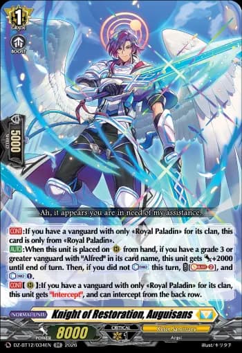 Knight of Restoration, Auguisans