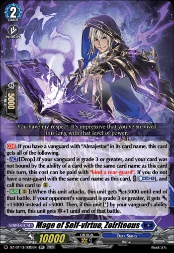 Mage of Self-virtue, Zelriteous