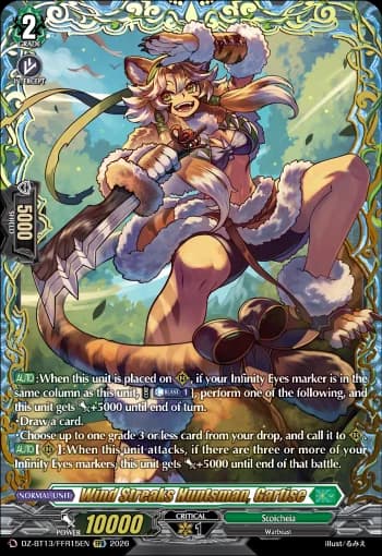 Wind Streaks Huntsman, Gartise