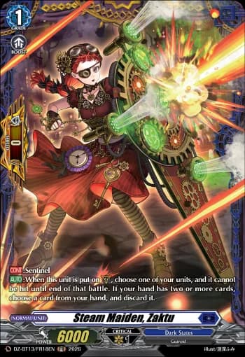 Steam Maiden, Zaktu
