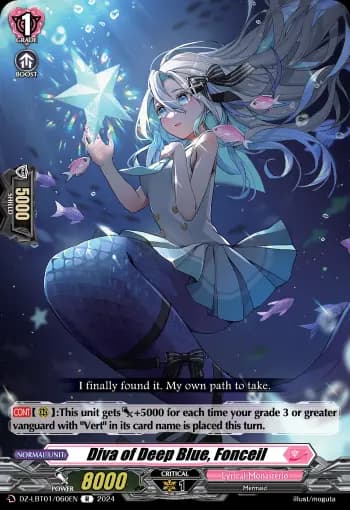 Diva of Deep Blue, Fonceil