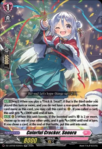Colorful Cracker, Sonora