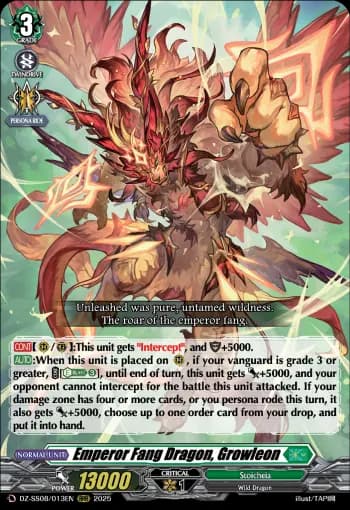 Emperor Fang Dragon, Growleon