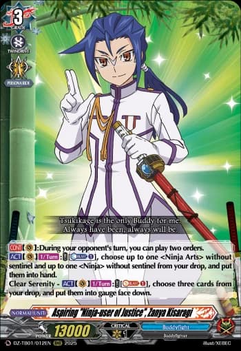 Aspiring "Ninja-user of Justice", Zanya Kisaragi