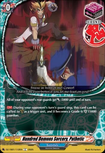 Hundred Demons Sorcery, Pathetic