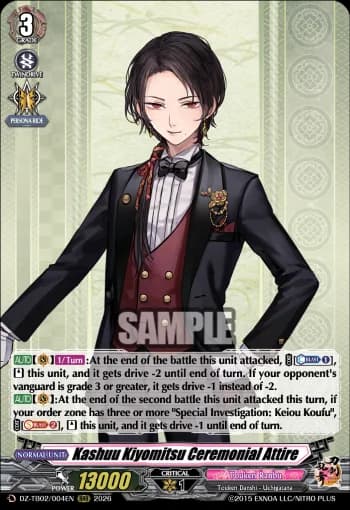 Kashuu Kiyomitsu Ceremonial Attire