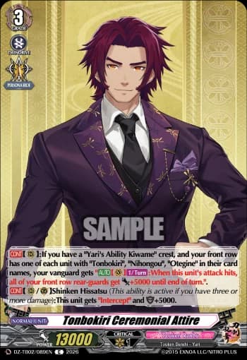 Tonbokiri Ceremonial Attire