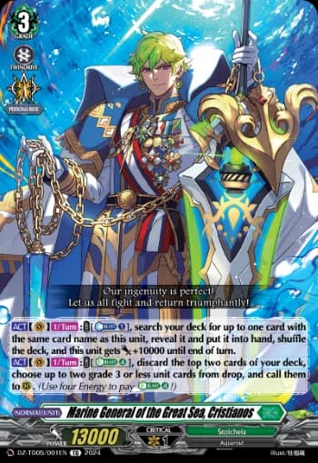 Marine General of the Great Sea, Cristianos